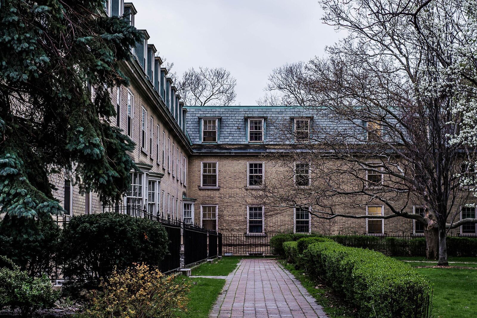 トロント大学 St. George キャンパスの中庭（Sir Daniel Wilson Quadrangle）
